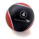 Медичний м'яч YakimaSport 4 кг, чорно-червоний