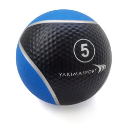Медичний м'яч YakimaSport 5 кг, чорно-синій