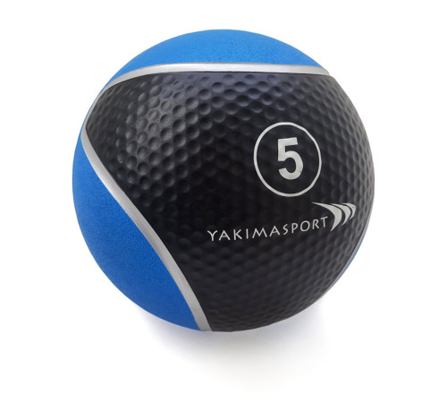 Медичний м'яч YakimaSport 5 кг, чорно-синій Медичний м'яч YakimaSport 5 кг, чорно-синій