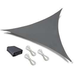 Тент-вітрило Jumi Garden сонцезахисний 3,6 х 3,6 х 3,6 м сірий