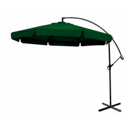 Парасоля садова з нахилом зелена Bonro 3,0 M*6K