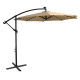 Парасоля садова з LED підсвіткою Bonro B-7012LP 3 м, 8 спиць, бежева