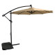 Парасоля садова з LED підсвіткою Bonro B-7012LP 3 м, 8 спиць, бежева