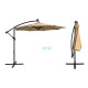 Парасоля садова з LED підсвіткою Bonro B-7012LP 3 м, 8 спиць, бежева