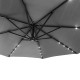 Парасоля садова з LED підсвіткою Bonro B-7012LP 3 м, 8 спиць, сіра