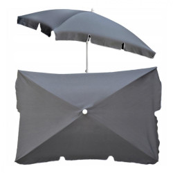 Парасолька садова Jumi Garden 200 х 130 см, сіра