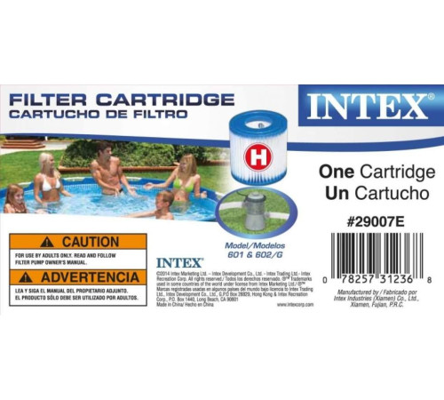 Картридж для фільтрувального насоса INTEX 29007, тип H