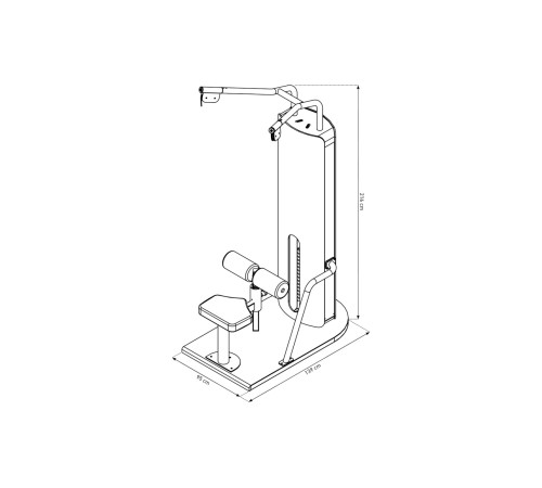 Тренажер для тяги широкого хвату NOHRD StudioLine Lat Pulldown Oak SL-NH-51.251, дуб