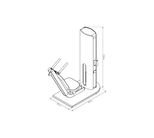 Тренажер для пресу NOHRD StudioLine Abdominal Oak SL-NH-51.311, дуб