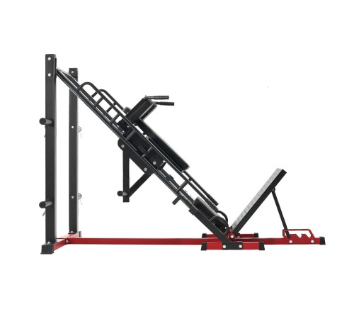 Жим ногами VEVOR HM1904, чорно-червоний