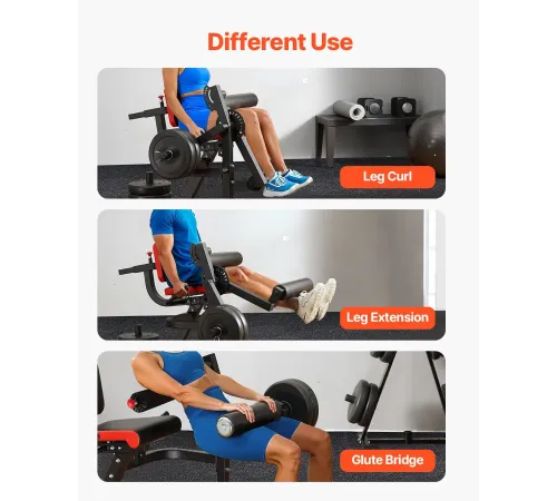 Жим ногами VEVOR UB2903A, чорно-червоний