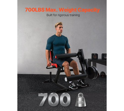 Жим ногами VEVOR UB2903A, чорно-червоний