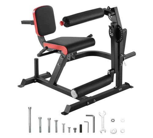 Жим ногами VEVOR UB2903A, чорно-червоний