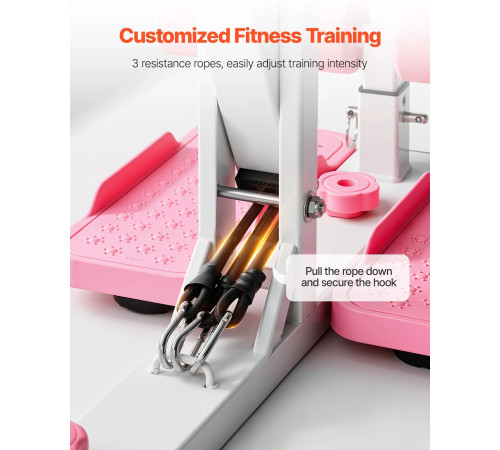 Тренажер для присідання VEVOR, рожевий