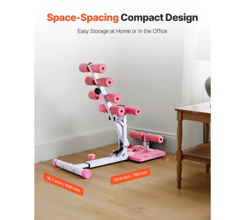 Тренажер для присідання VEVOR, рожевий