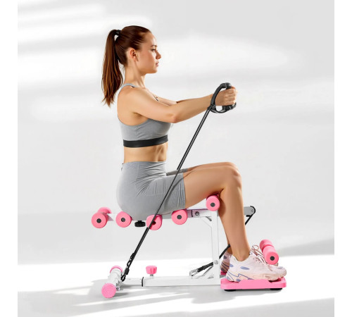 Тренажер для присідання VEVOR, рожевий