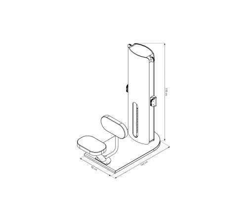 NOHRD StudioLine Seated Row machine Oak