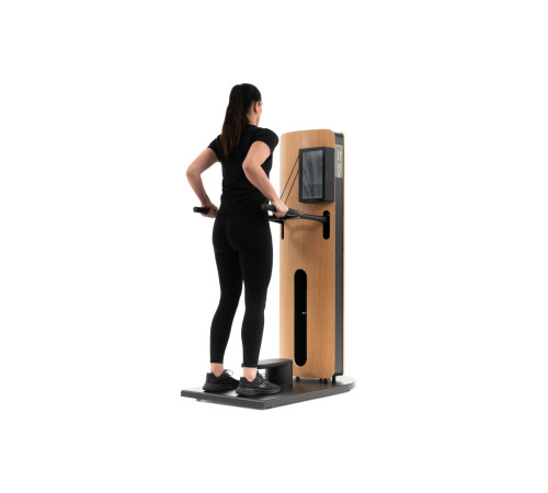 NOHRD StudioLine Tricep Dip machine Oak with monitor