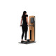 NOHRD StudioLine Tricep Dip machine Oak with monitor
