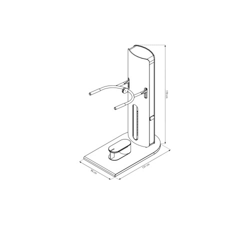 Тренажер для тріцепсів NOHRD StudioLine Tricep Dip Oak, дуб