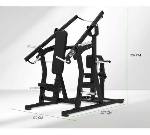 Силова станнція 2 в 1 для грудей та спини Tunturi Platinum Dual Chest чорна