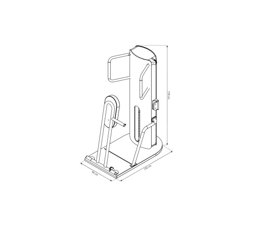 Тренажер для жиму NOHRD StudioLine Chest Press Oak SL-NH-50.311, дуб