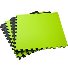 Килимок-пазл Allright FE06018 120 см x 120 см x 1,2 см чорно-зелений