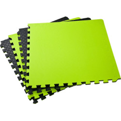 Килимок-пазл Allright FE06018 120 см x 120 см x 1,2 см чорно-зелений