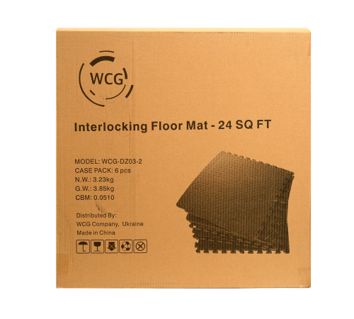 Килимок-пазл WCG EVA 120х120х1,2 см чорний