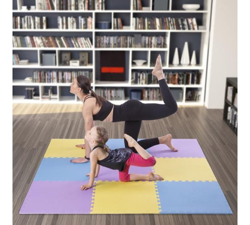 Килимок-пазл ONE FITNESS MP10 180 см x 180 см x 1 см різнокольоровий