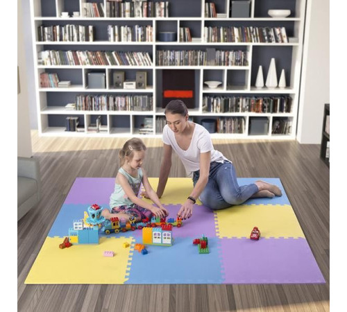 Килимок-пазл ONE FITNESS MP10 180 см x 180 см x 1 см різнокольоровий