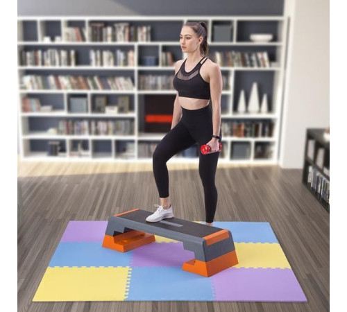 Килимок-пазл ONE FITNESS MP10 180 см x 180 см x 1 см різнокольоровий