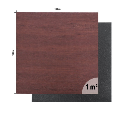 Захисний килимок inSPORTline Luxteko Flat 100 x 100 x 1,5 см, дерево