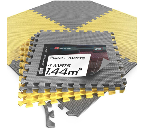 Мат-пазл Hop-Sport EVA 1cm HS-A010PM - 6 частин сірий Мат-пазл Hop-Sport EVA 1cm HS-A010PM - 6 частин сірий