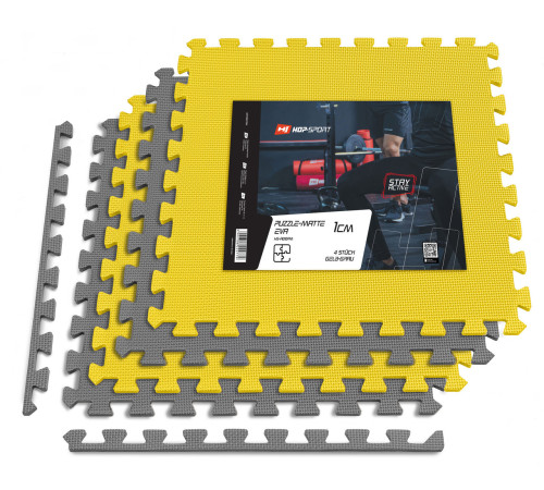 Мат-пазл Hop-Sport EVA 1cm HS-A010PM - 6 частин сірий Мат-пазл Hop-Sport EVA 1cm HS-A010PM - 6 частин сірий