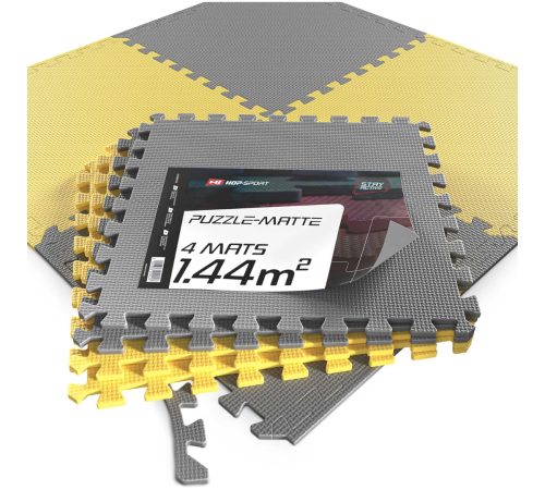 Мат-пазл Hop-Sport EVA 1cm HS-A010PM - 6 частин сірий Мат-пазл Hop-Sport EVA 1cm HS-A010PM - 6 частин сірий