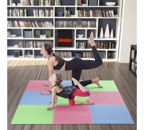 Килимок-пазл ONE FITNESS MP10 180 см x 180 см x 1 см різнокольоровий Килимок-пазл ONE FITNESS MP10 180 см x 180 см x 1 см різнокольоровий
