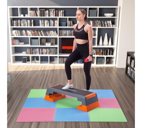 Килимок-пазл ONE FITNESS MP10 180 см x 180 см x 1 см різнокольоровий Килимок-пазл ONE FITNESS MP10 180 см x 180 см x 1 см різнокольоровий