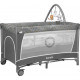 Ліжечко-манеж Lionelo Flower Grey Scandi 84 х 125 х 41 см - сірий