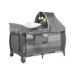 Ліжечко-манеж Lionelo Sven Plus Grey Scandi - сірий