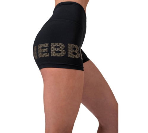 Жіночі шорти Nebbia Gold Print 828 - чорний/М Жіночі шорти Nebbia Gold Print 828 - чорний/М
