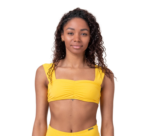 Топ, бюстгальтер, верх купальника Nebbia Miami Retro Top 553 - жовтий/М