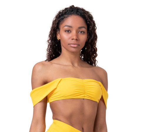 Топ, бюстгальтер, верх купальника Nebbia Miami Retro Top 553 - жовтий/М