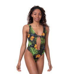 Жіночий купальник Nebbia High Energy Monokini 560 - зелений/М