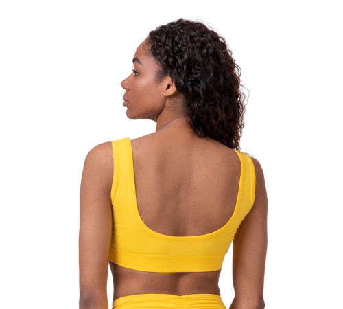 Жіночий топ, бюстгальтер Nebbia Miami Sporty Bralette 554 - жовтий/М
