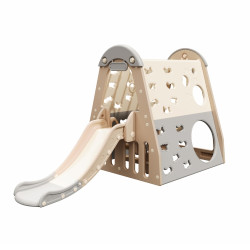 Дитяча гірка inSPORTline Climbino, 133,7 x 255,3 x 108 см, сіра