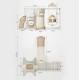 Дитячий ігровий майданчик Playground inSPORTline Nikino 123 x 201 x 207 см, бежевий