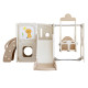 Дитячий ігровий майданчик Playground inSPORTline Nikino 123 x 201 x 207 см, бежевий