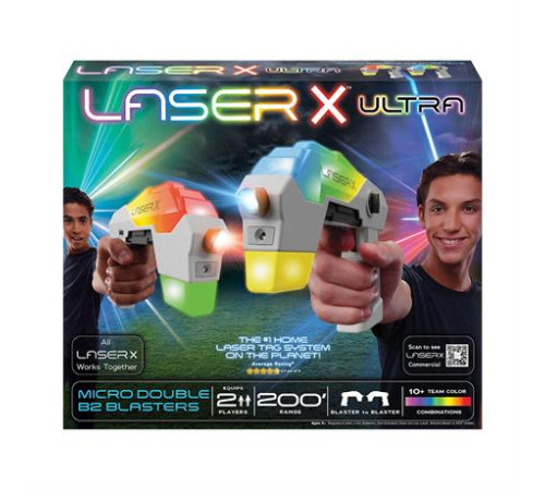 Набір для лазерних боїв Laser X Ultra Micro для двох гравців (87551) Набір для лазерних боїв Laser X Ultra Micro для двох гравців (87551)