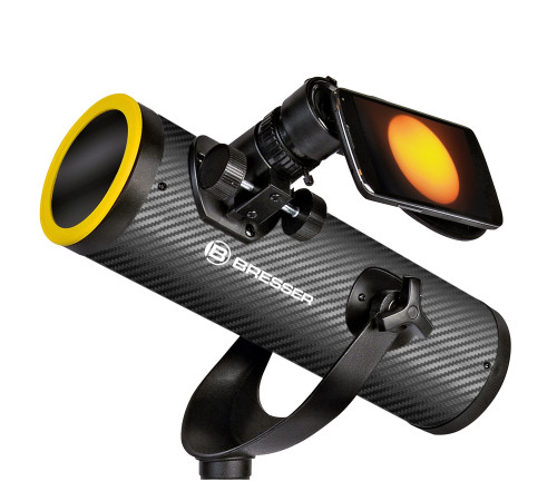 Телескоп Bresser Solarix 76/350 AZ Carbon з сонячним фільтром і адаптером для смартфона (4676359) Телескоп Bresser Solarix 76/350 AZ Carbon з сонячним фільтром і адаптером для смартфона (4676359)